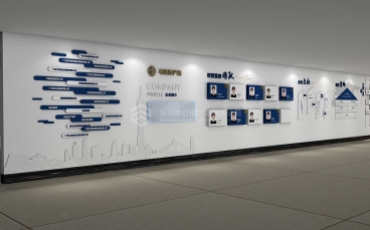 粵港澳大灣區(qū)產(chǎn)融投資有限公司走廊文化墻設(shè)計(jì)效果圖